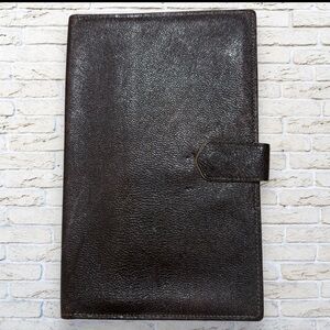 Renwick Vintage English Morocco Leather Passport Travel Billfold Wallet